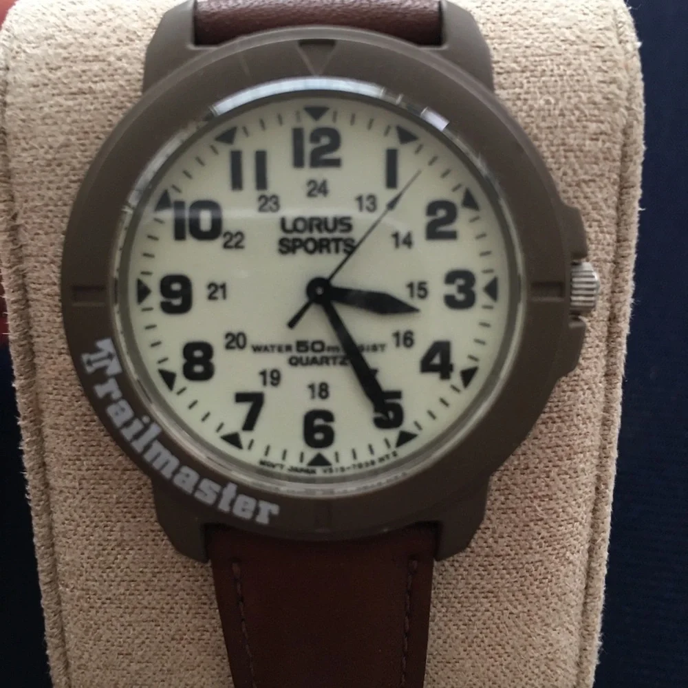 Trailmaster Men's Brown Jacket-Inspired Watch Strap